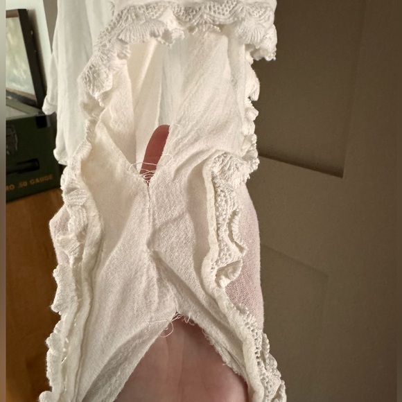 Eberjey Kaftan Swim White Cover Up Dress Bamboo L - Picture 4 of 5